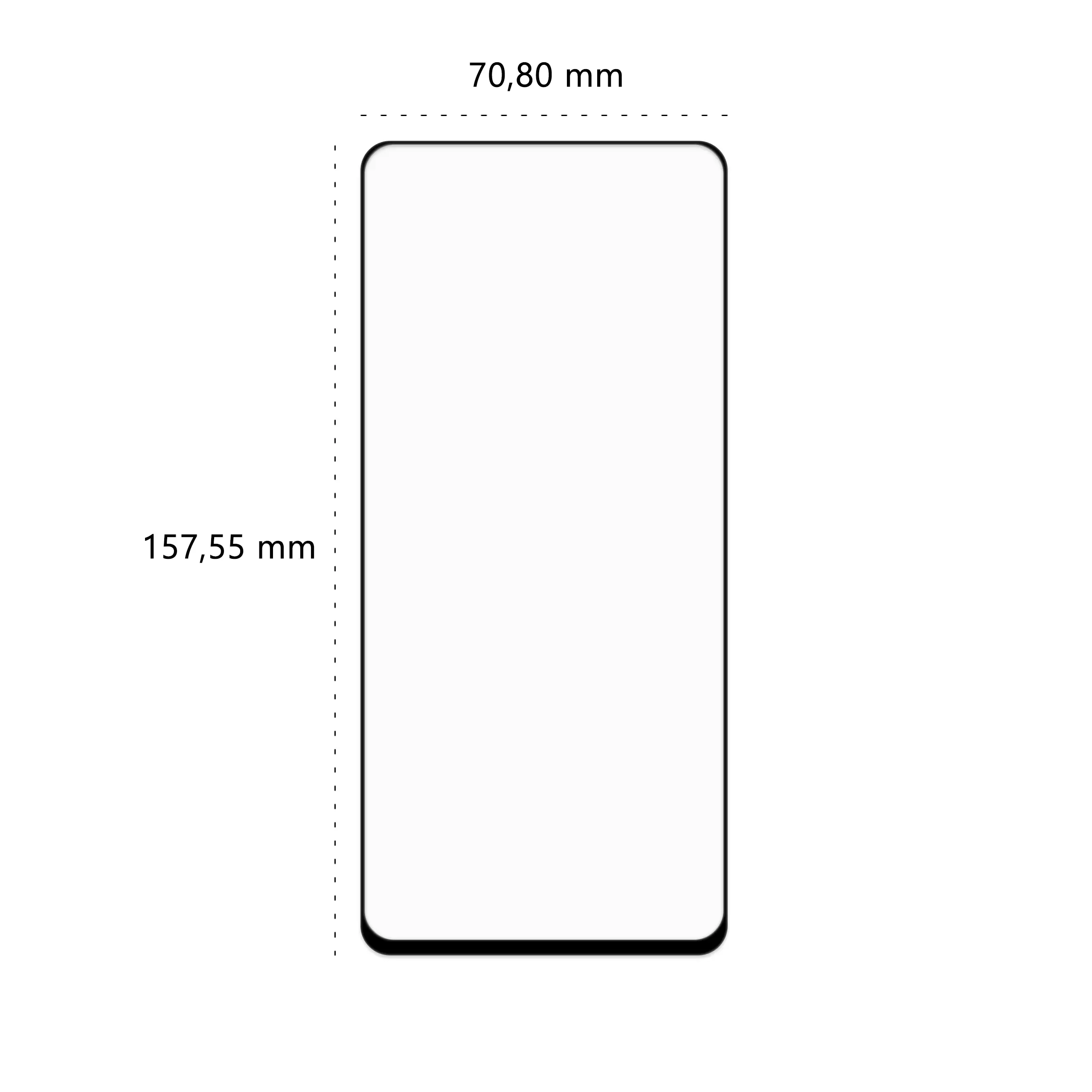 Wymiary szkła hartowanego 3D Polski Banan BananGuard w kolorze czarnym do telefonu Xiaomi 11T / Pro
